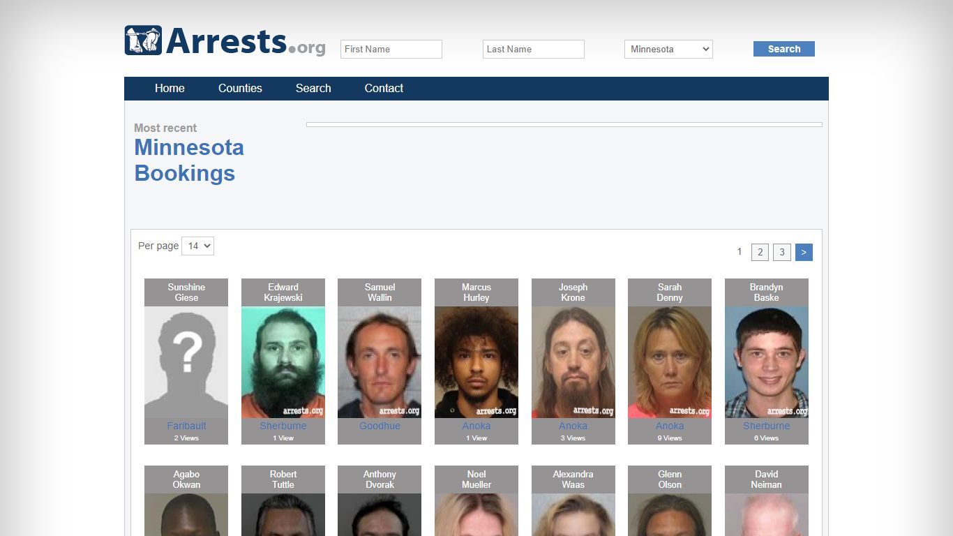 Minnesota Arrests and Inmate Search